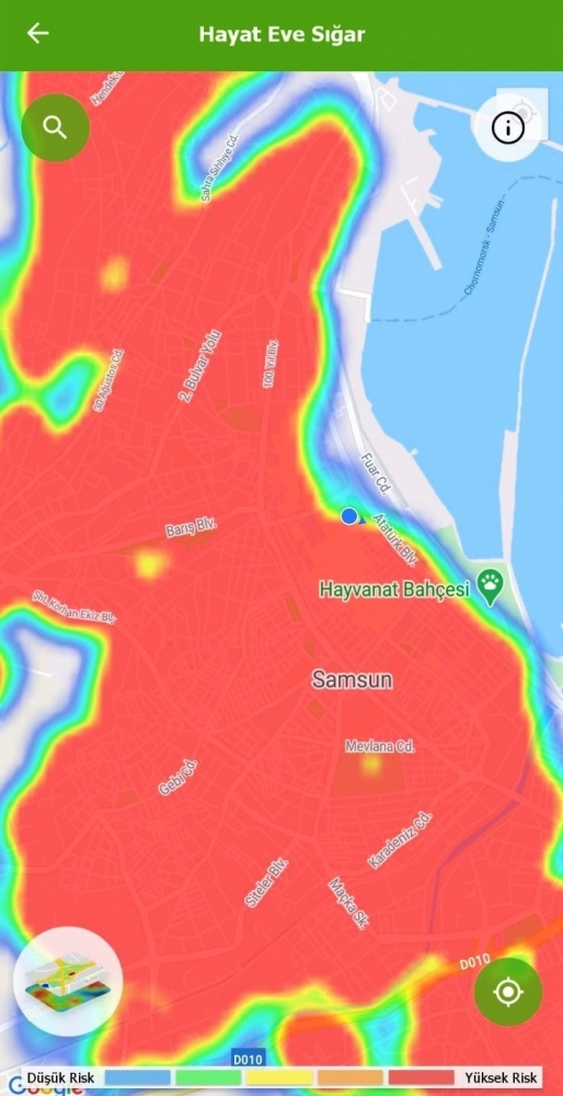 3 Aralık koronavirüs haritası-Samsun